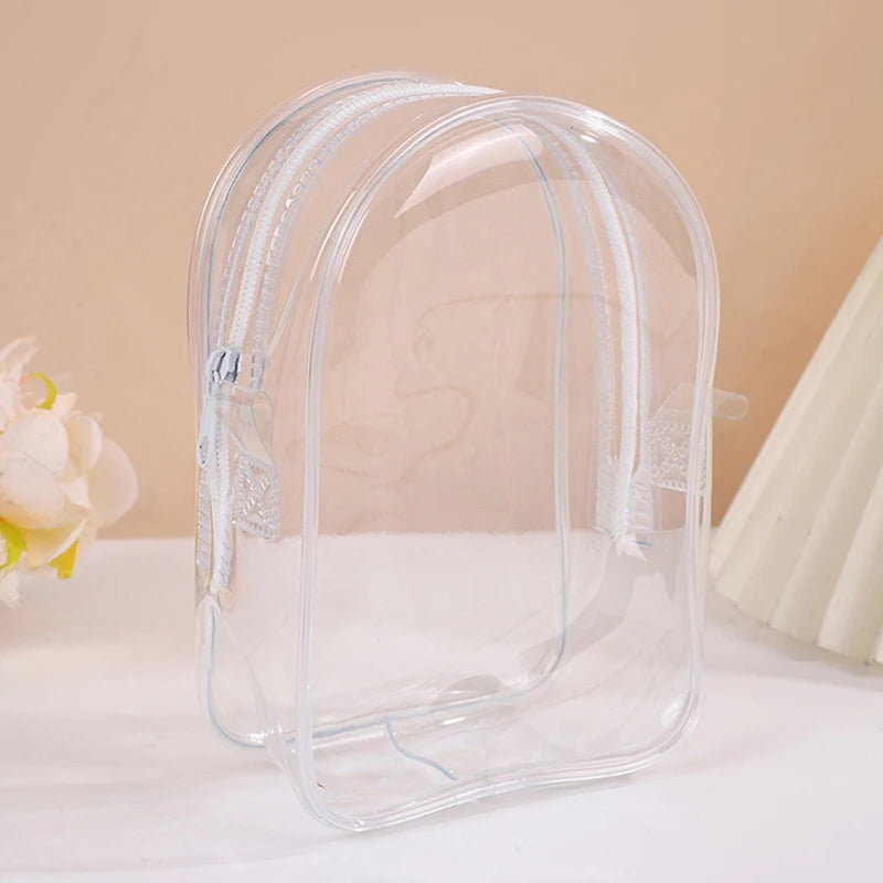 sac main transparent moderne cordon serrage noir vert rose violet minimaliste