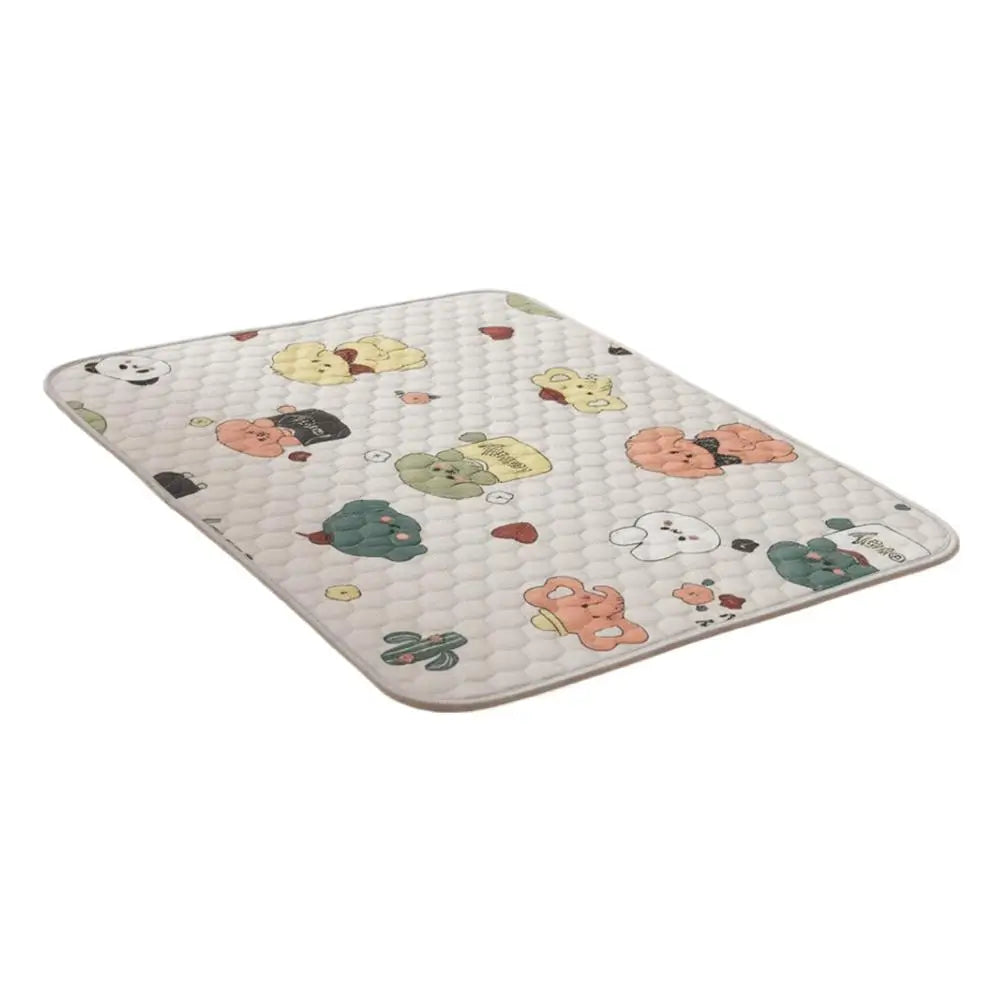 tapis animaux compagnie moderne dessins animés ours nuages beige gris bleu