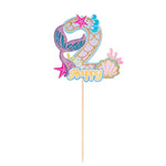 décoration gâteau poisson licorne étoile mer algues bulles coquillages thème sous marin fête anniversaire