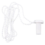 chaîne rideau blanc uniformes moderne clips fixation bouton finition
