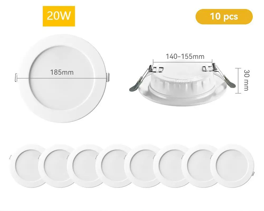 projecteurs led blancs modernes 12w 20w 4000k 6500k 7w 9w 220v cuisine salon