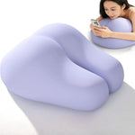 oreiller ergonomique mousse bamboo fibre forme fesse violet opaque dormir ventre côté
