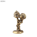 ornement couple doré résine statue cartoon romantique détails sculptés maison décor erotique miniature