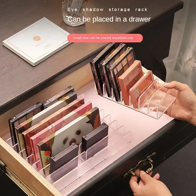 organisateur maquillage transparent palette fards paupières rangement coiffeuse moderne portable