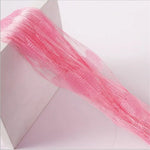 rideau décoration coeurs franges vert rouge violet transparent salon chambre