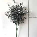bouquet artificiel feuilles noires modernes décoration intérieure halloween minimalisteextérieurcoration événementiel
