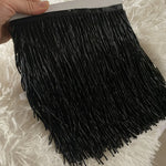 franges verre noires or argent decoratives 15cm textiles costumes 10cm moderne