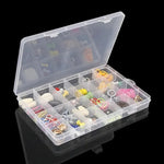 boîtes rangement bijoux transparentes compartiments clips modernes organisation bagues boucles d'oreilles