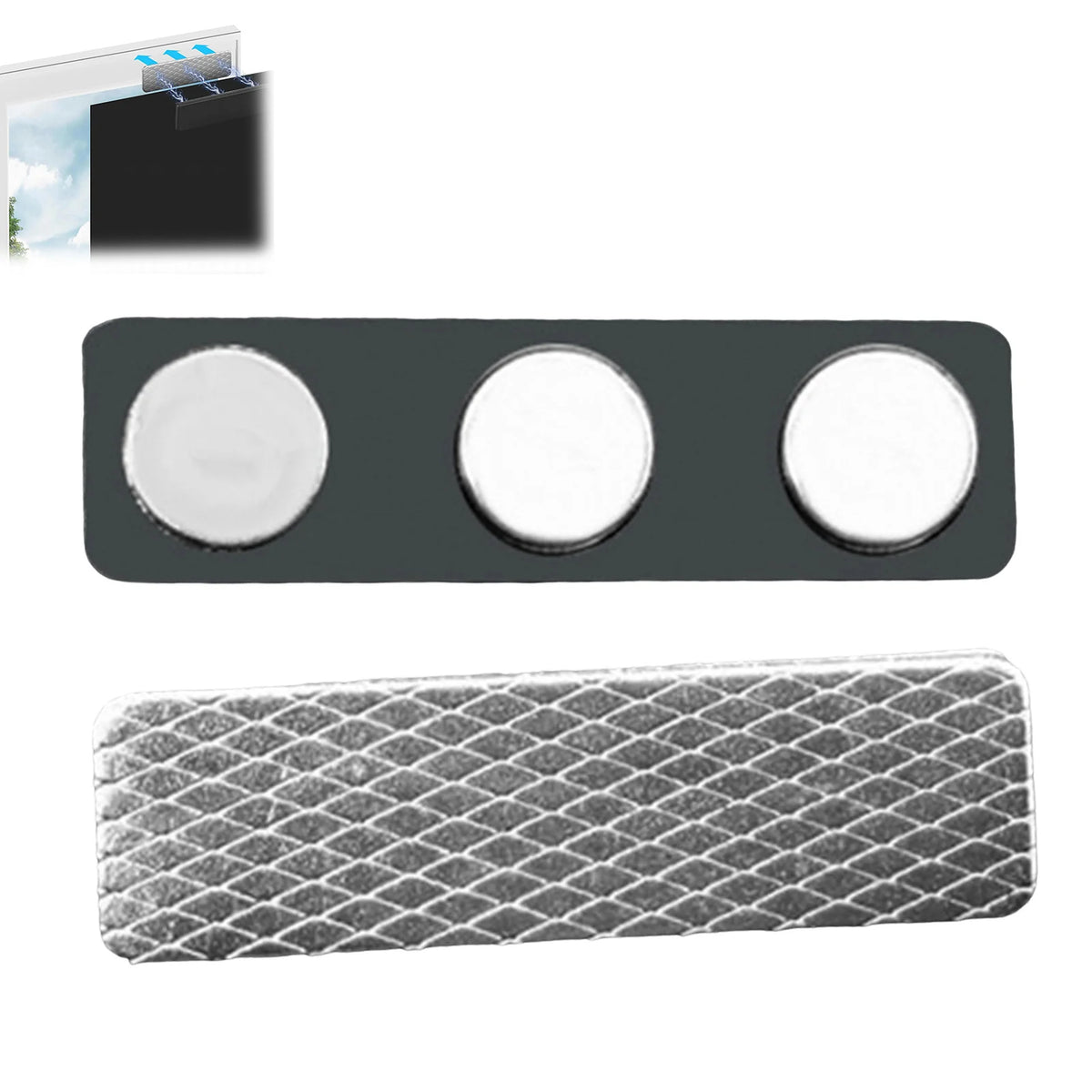 fermeture magnétique rideau aimant adhésif noir blanc grille moderne 10pcs stickers étiquettes