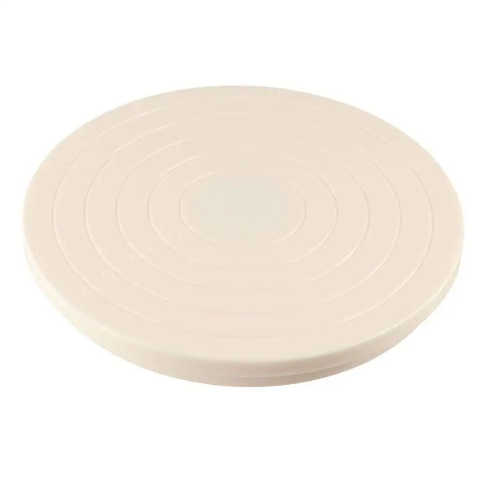 support présentation moderne plastique couleur beige rose rayures concentriques diamètre 10cm opacité