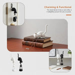 porte clés chat noir blanc lanterne décorative adhésif créatif contemporain minimaliste