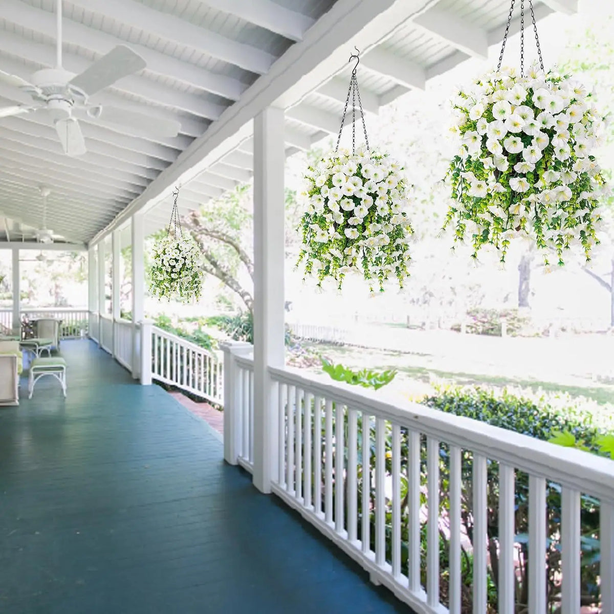 guirlande fleurs artificielles violet rose vert feuilles modernes extérieur intérieur