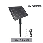 panneau solaire noir moderne télécommande câble 1.2m 3m batterie 7200mAh