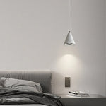 Suspension lumineuse moderne pendentif câble blanc noir ampoule filament visible restaurant chambre cuisine