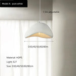suspension lumineuse moderne blanc texturé opaque salon étude 30cm 40cm 50cm 60cm