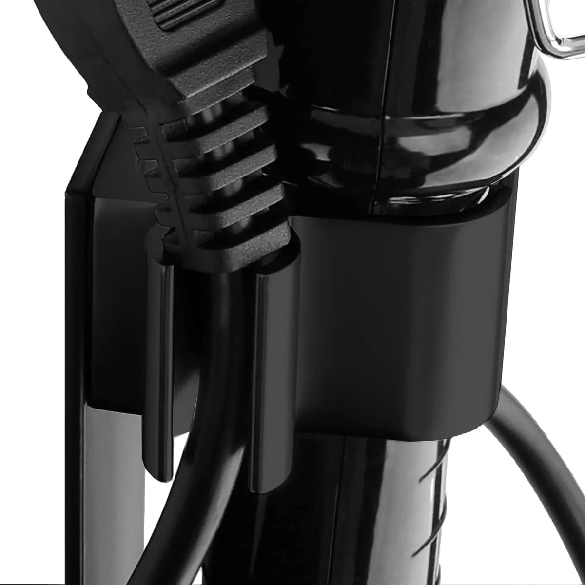 porte accessoires coiffure noir clips moderne aluminium rangement cheveux boucles fixations contemporain