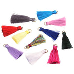 pompons franges polyester multicolores anneau métallique vêtements rideaux décoratifs textiles maison bricolage bijoux pendentifs