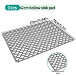 tapis drainage silicone coquillage moderne gris fond évier résistant rayures epais