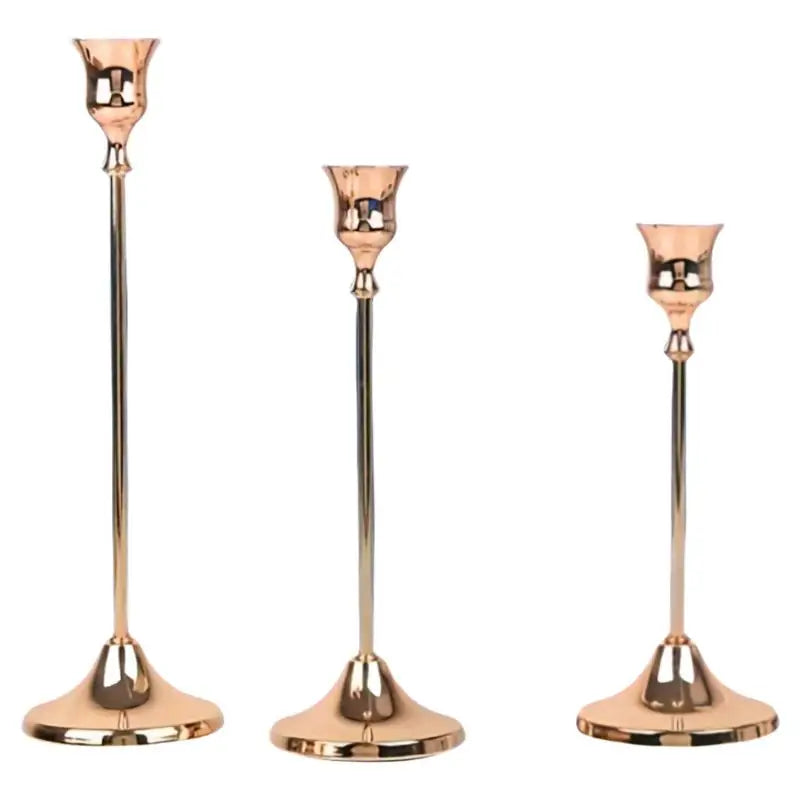 bougeoirs modernes or noir rose doré simples minimalistes décoration maison