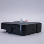 boîte rangement noire pratique dimensions diverses montée mur quartz remplissage horloges muraux pièces rechange