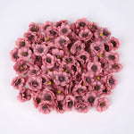 fleurs artificielles rose blanche beige bleu violet petites fleurs classiques mariage décoration intérieure DIY
