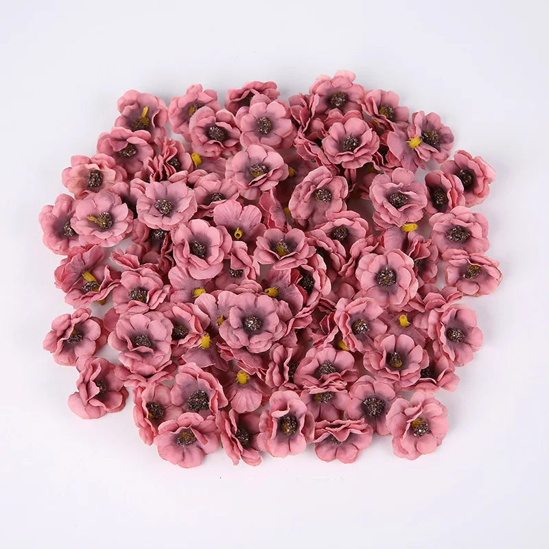 fleurs artificielles rose blanche beige bleu violet petites fleurs classiques mariage décoration intérieure DIY