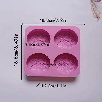 moule silicone savon papillon motifs floraux couleurs variées fabrication artisanale savons décoratifs floral