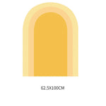 rideau mural moderne orange jaune beige uni minimaliste maison salon chambre d'enfant decoration autocollant