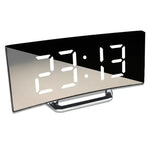 horloge électronique moderne alarme digitale table calendrier luminoire LED noir rouge vert