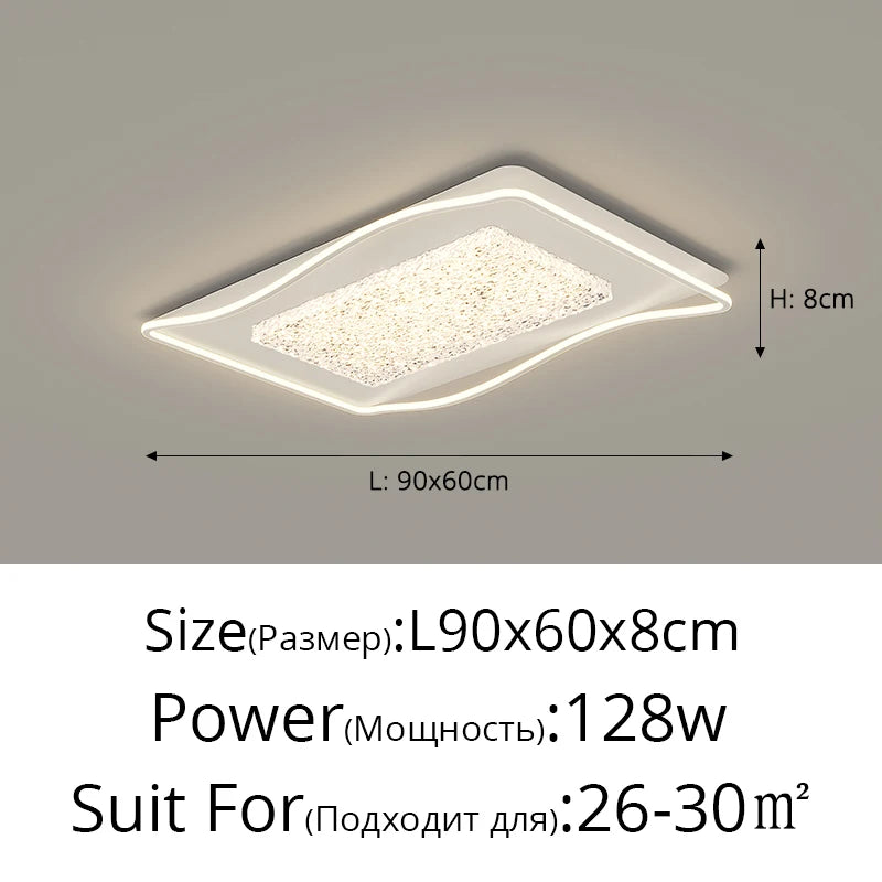plafonnier moderne blanc doré cristaux effet glace craquelée éclairage led facile haute qualité