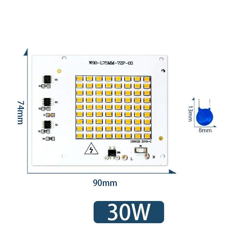 lampe led 10w 20w 30w 50w 100w blanc chaud froid extérieur diy