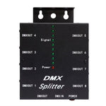 splitter dmx xlr noir prises dmx out prise dmx in contrôleur rvb
