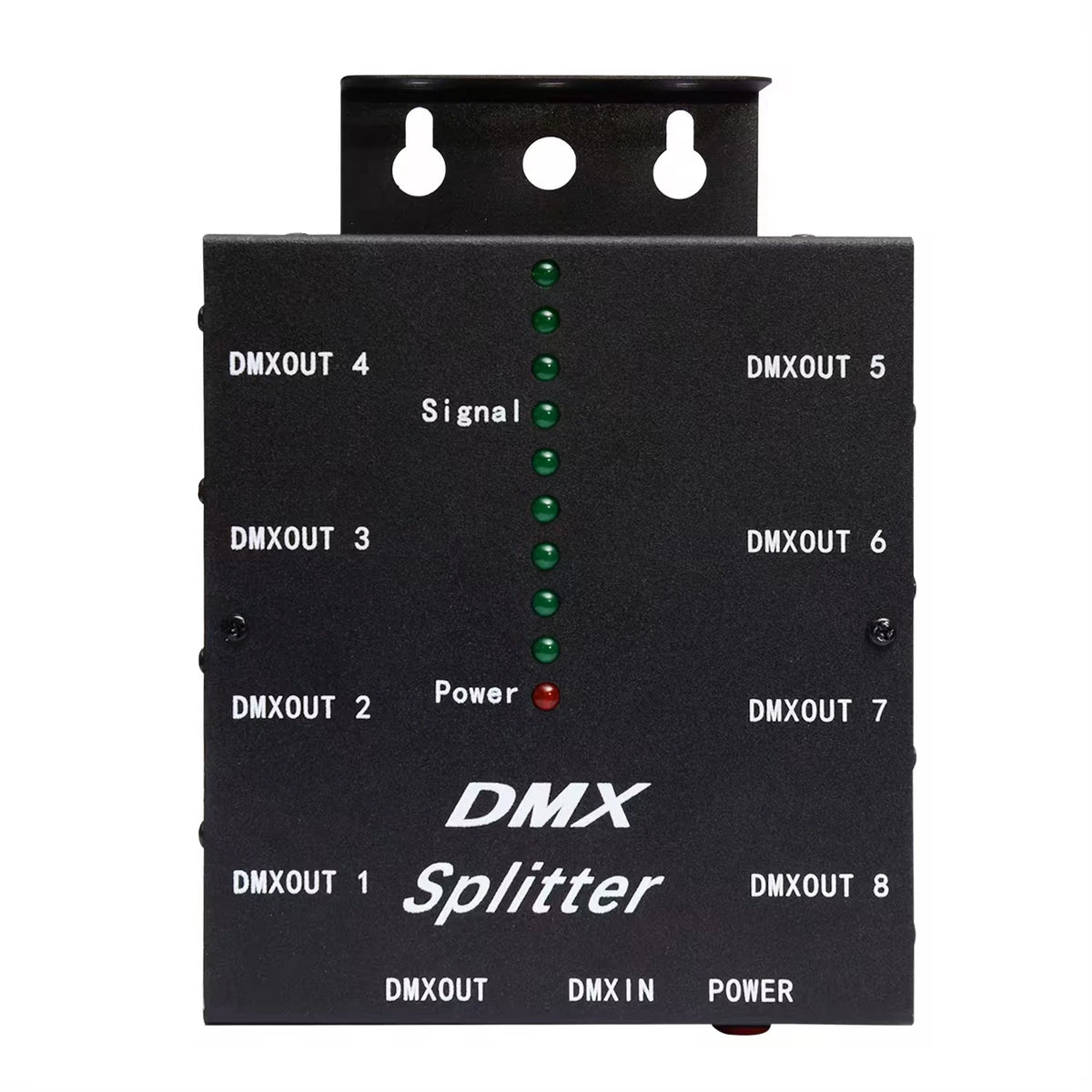 splitter dmx xlr noir prises dmx out prise dmx in contrôleur rvb