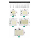 panneau led solaire blanc moderne 10w 15w 25w 40w 60w 100w led transistors condensateurs