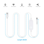 contrôleur led prise usb bluetooth wifi blanc moderne adhésif tactile câble intelligent réglable alexa