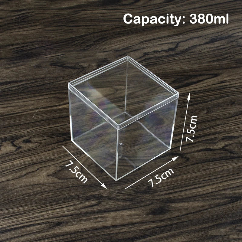 boîtes plastique transparent modernes bijoux rangement sans motif très transparent