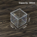 boîtes plastique transparent modernes bijoux rangement sans motif très transparent