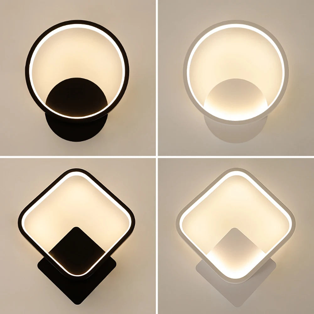 Applique murale LED ronde design moderne en aluminium
