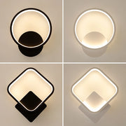 Applique murale LED ronde design moderne, luminaire décoratif pour salon, couloir, bureau ou entrée