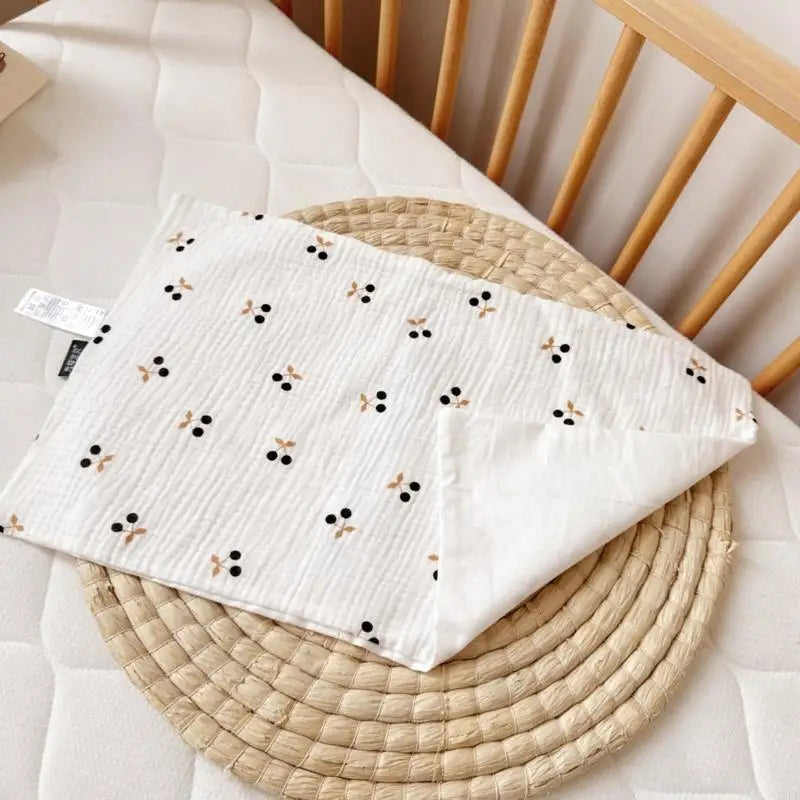 coussin bébé blanc animaux lapins chevaux doux confortable étanche polyester coton
