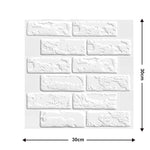 panneaux decoratifs murals adhesifs brique moderne impermeables anti moisissures soundproof thermique statique rouge brun