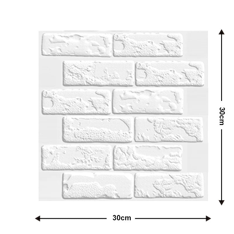 panneaux decoratifs murals adhesifs brique moderne impermeables anti moisissures soundproof thermique statique rouge brun