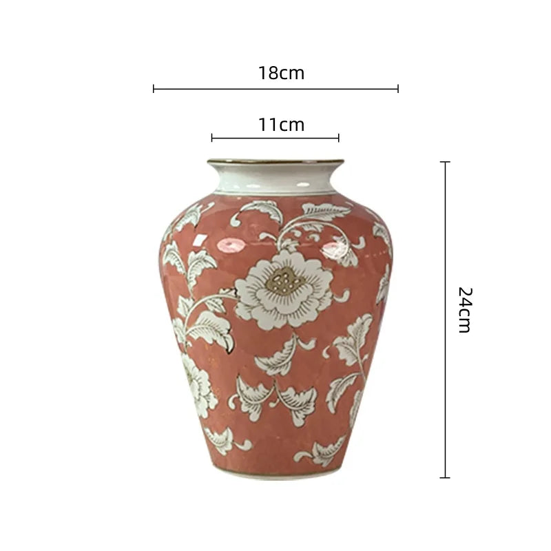 vase céramique porcelaine bleue motifs floraux asiatique decoratif fleurs roses artificielles livres panier osier