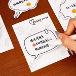 notes autocollantes blancs motifs bulles soleil couronne adhésif moderne graphique scrapbooking fournitures