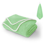 serviette bain polyester absorption rapide serviette plage douce machine lavable bleu violet gris rouge