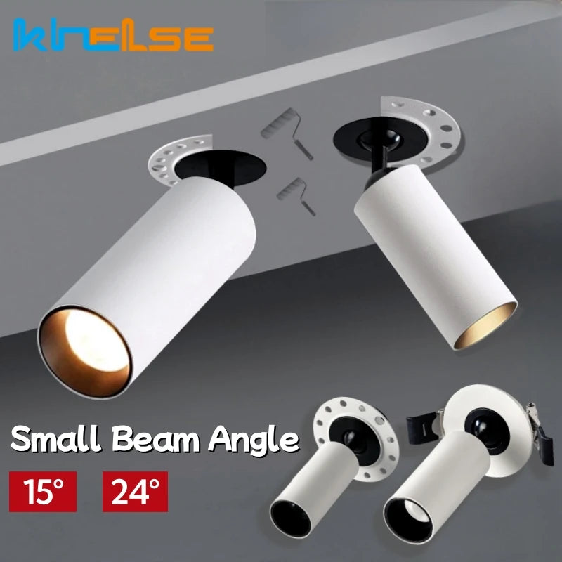 projecteur led spot blanc moderne 90mm 135mm 65mm 115mm 3w 10w galerie chambre