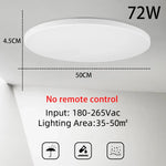 plafonnier intelligent led blanc noir télécommande rgbcw éclairage moderne