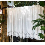 rideau blanc dentelle motifs floraux coton classique translucide décoration intérieure chambrehôtel
