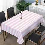 nappe rayée rose blanche moderne décoration table mariage extérieur restaurant