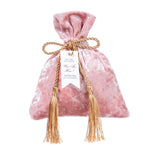 sac bonbons velours rouge rose bleu gris doré classique pompons ruban noué